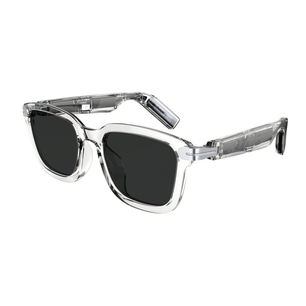 Prism Air 1 - Transparent Smart Glasses, Bluetooth 5.4, Directional Sound Transmission, Digital Noise Reduction, UV Protection Sunglasses