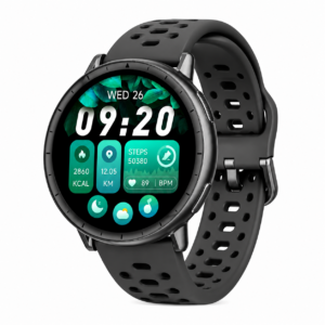 Vita 3 Smart Watch – 1.32" AMOLED Display, Built-in GPS, Compass & Barometer, 5ATM Waterproof, 8-Day Battery Life, Activity & Fitness Tracking, Heart Rate & Blood Oxygen Monitoring, Sleep & Stress Tracking, Multi-Sport Modes, Bluetooth Calling, Voice Assistant