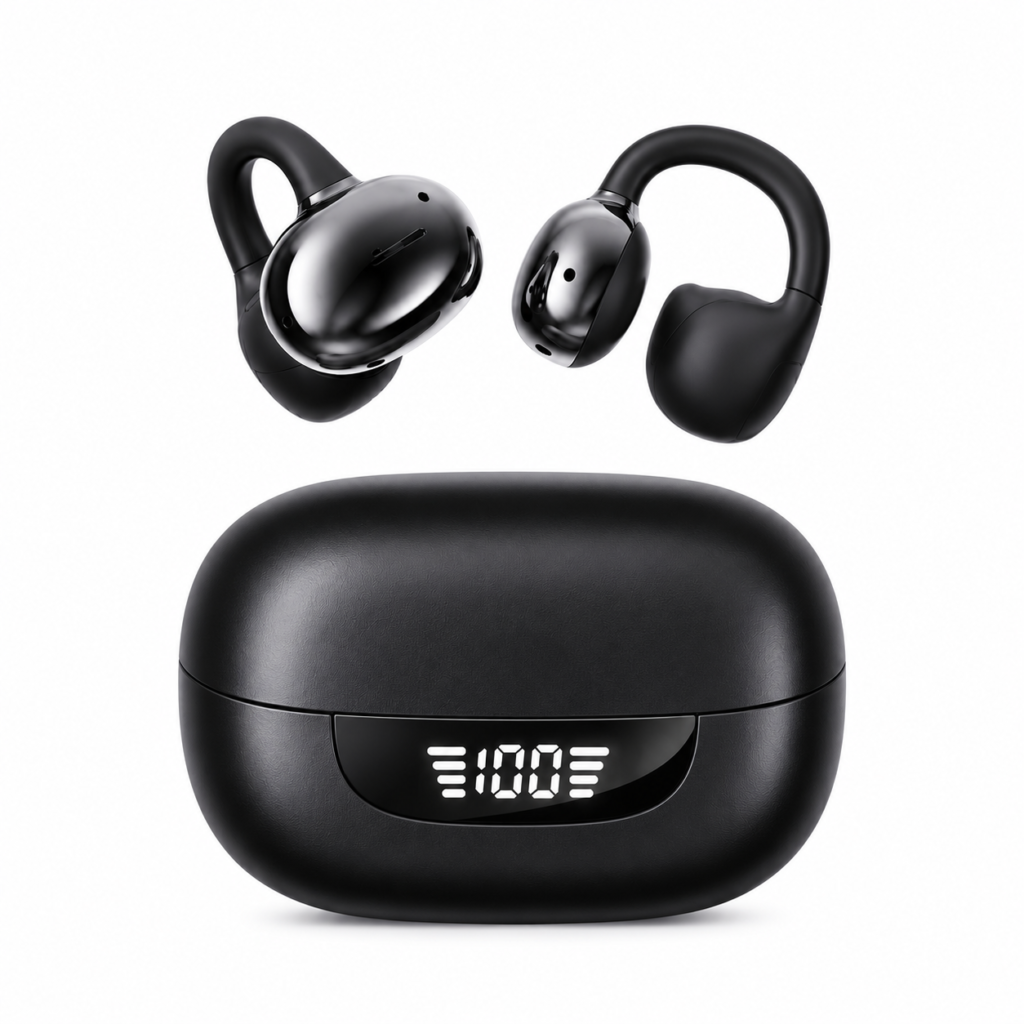 Reson Clip 2 – Clip-on Open-Ear Bluetooth Earbuds, ENC Noise Cancellation, 11mm Driver, Bluetooth 6.0, IPX6 Waterproof, 7H Playtime, 40H Total Battery Life