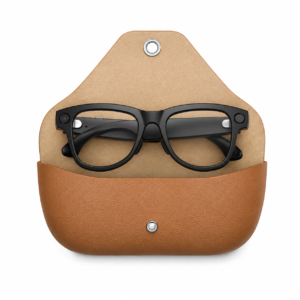 Prism 2 Plus Neo - AI Smart Glasses with 8MP HD Camera, EIS Image Stabilization, AI Recognition & Conversation, Real-Time Translation, Bluetooth Calls, Music Playback, Photo & Video Recording, 15° Flexible Temples & 1400mAh Premium Genuine Leather Charging Case