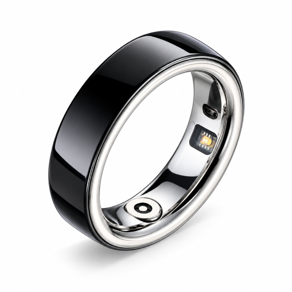 Aion 1 Ceramic - Smart Ring with Activity Tracking, Health Monitoring, IPX68 Water Resistance and Remote Camera Control